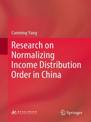cover image of Research on Normalizing Income Distribution Order in China